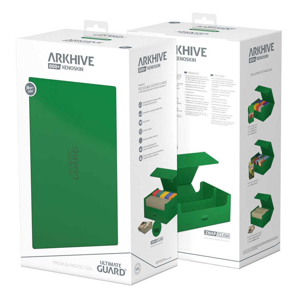 Ultimate Guard Arkhive 800+ XenoSkin Monocolor Grün