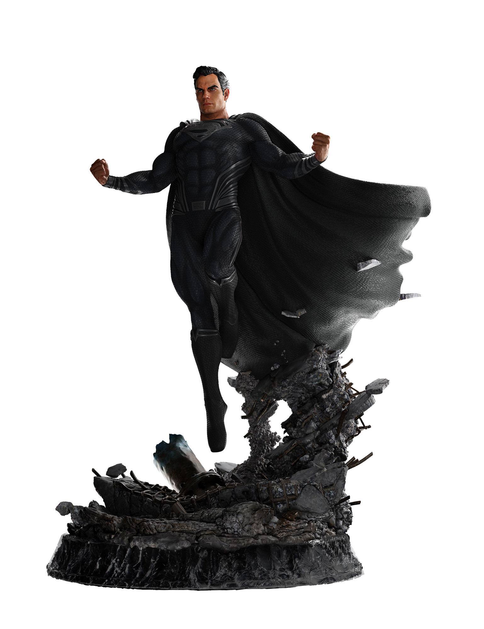 Zack Snyder's Justice League Statue 1/4 Superman Black Suit 65 cm