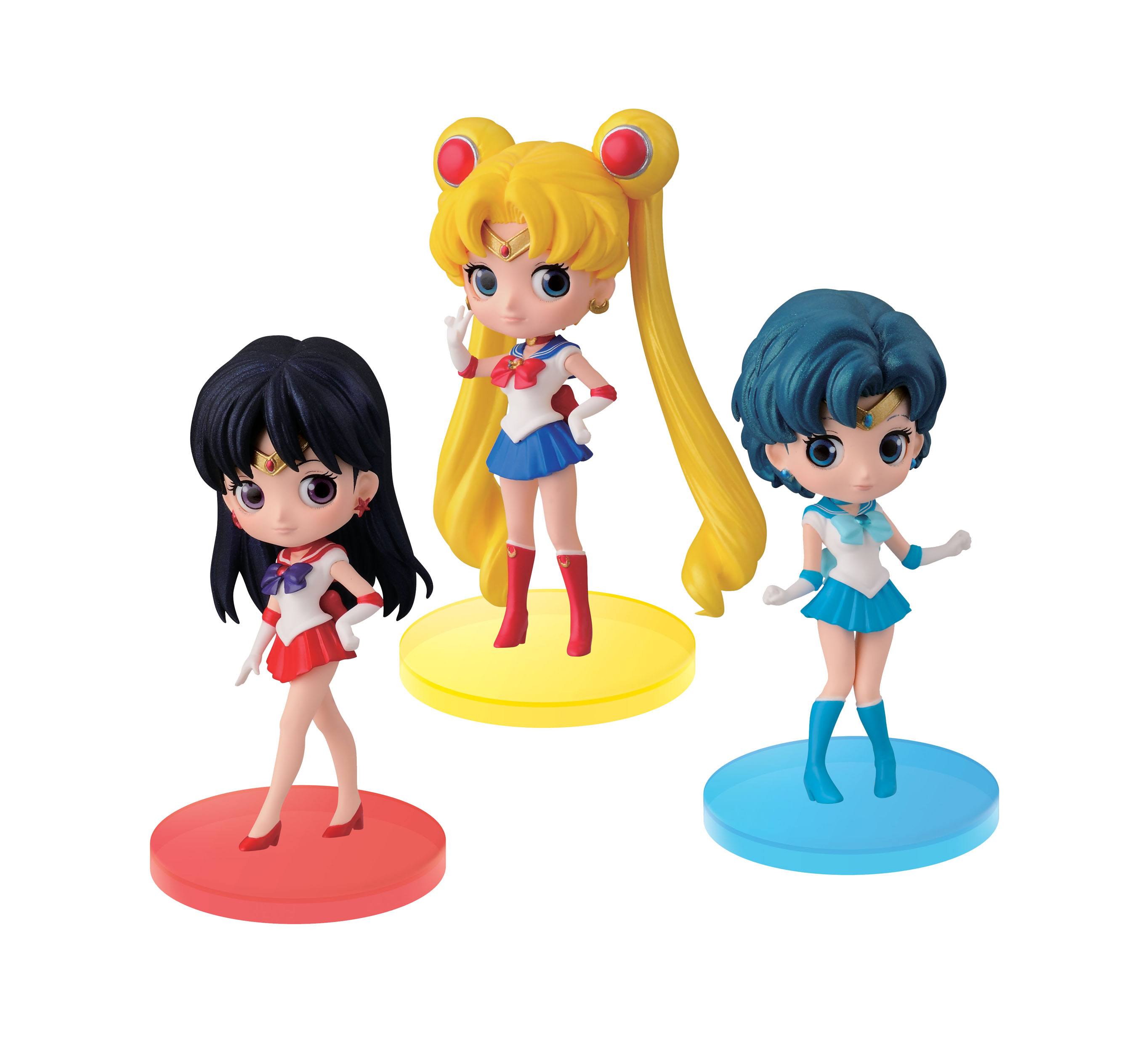 Sailor Moon Q Posket Minifiguren 7 cm (Set 3 Stück)