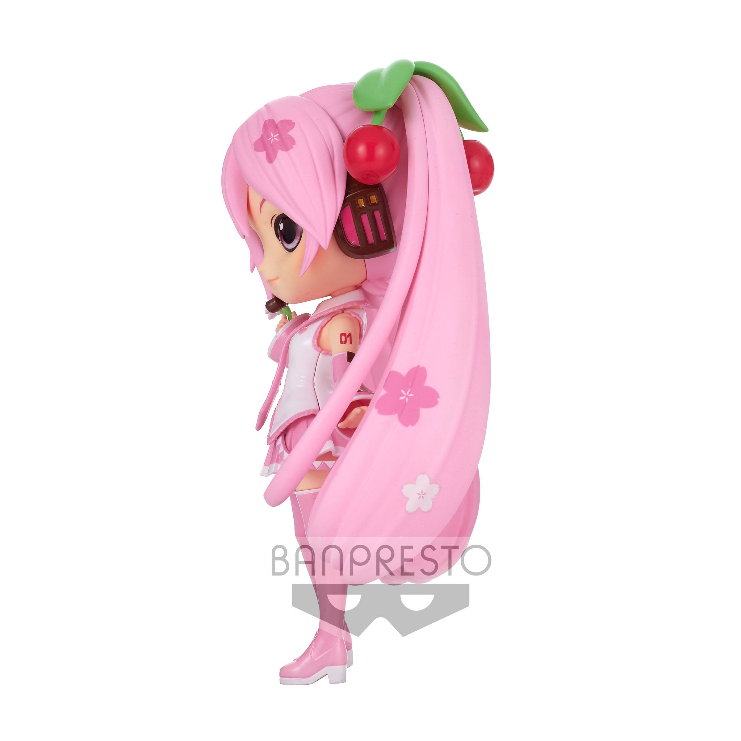 Hatsune Miku Q Posket Minifigur Sakura Miku Ver. A 14 cm
