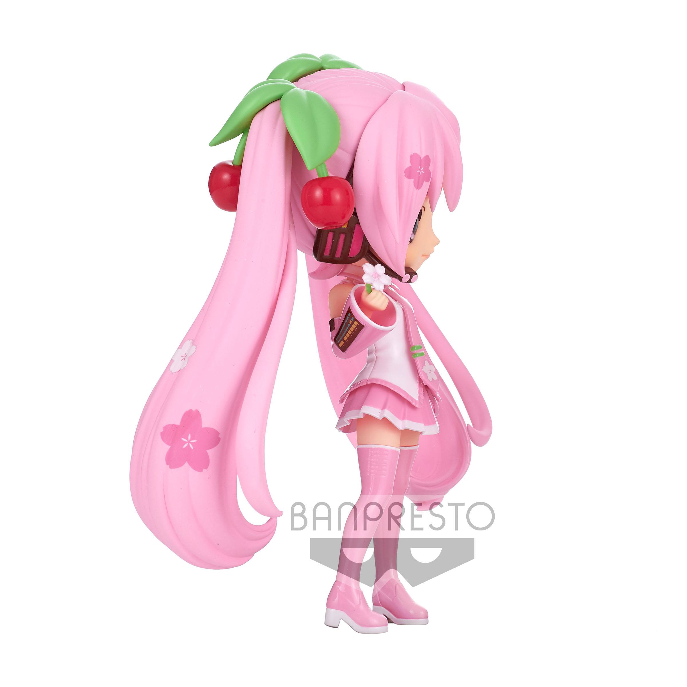 Hatsune Miku Q Posket Minifigur Sakura Miku Ver. A 14 cm