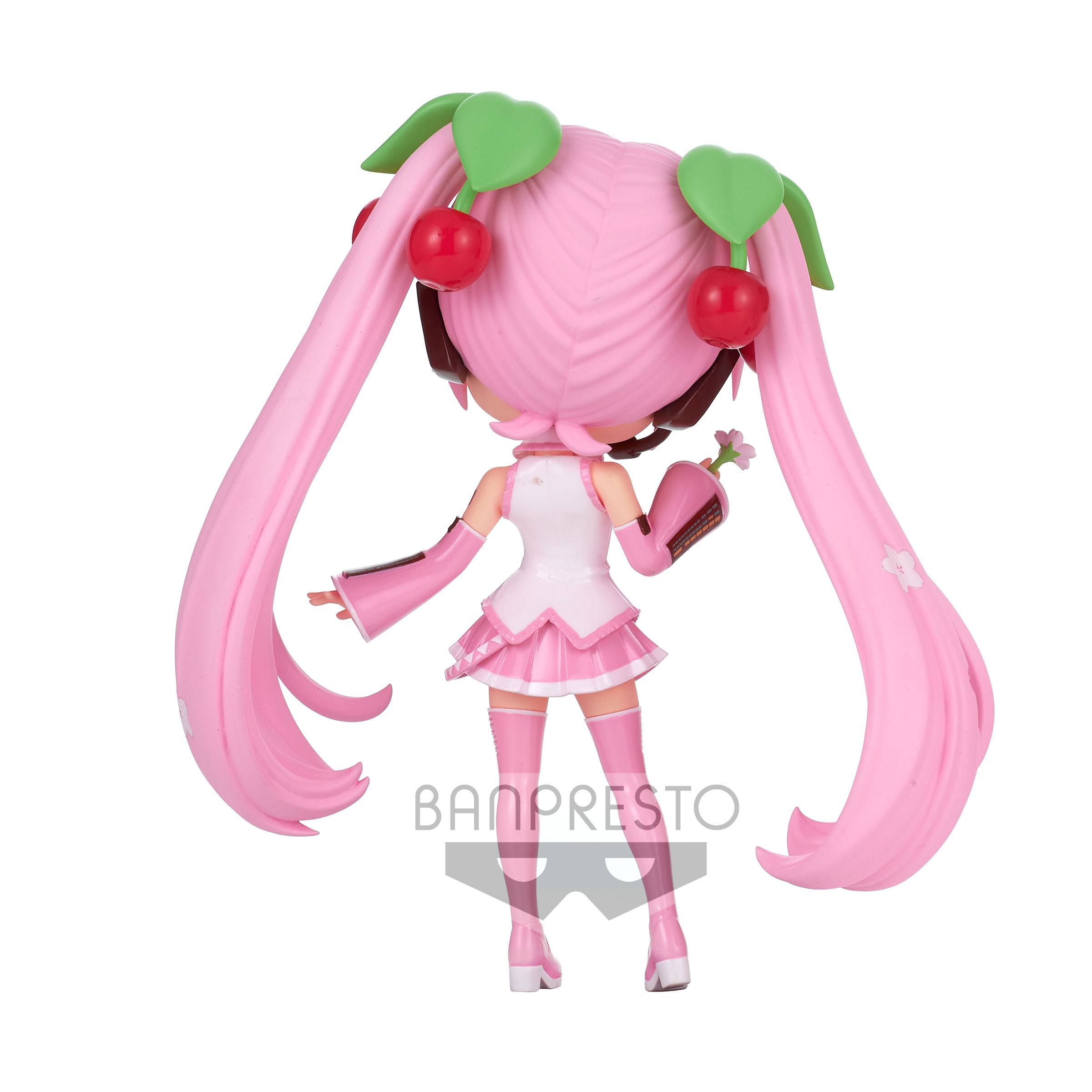 Hatsune Miku Q Posket Minifigur Sakura Miku Ver. A 14 cm