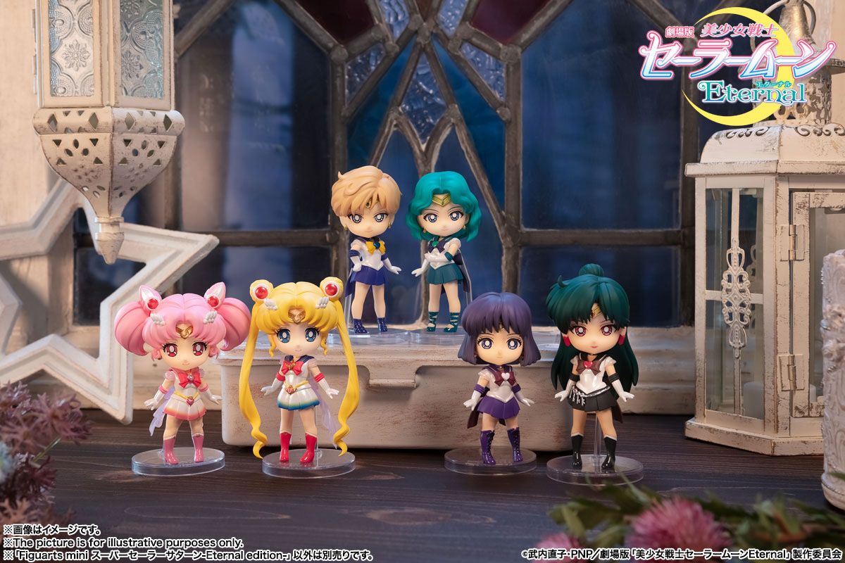 Sailor Moon Eternal Figuarts mini Actionfigur Super Sailor Pluto, Saturn, Neptune & Uranus (Eternal)