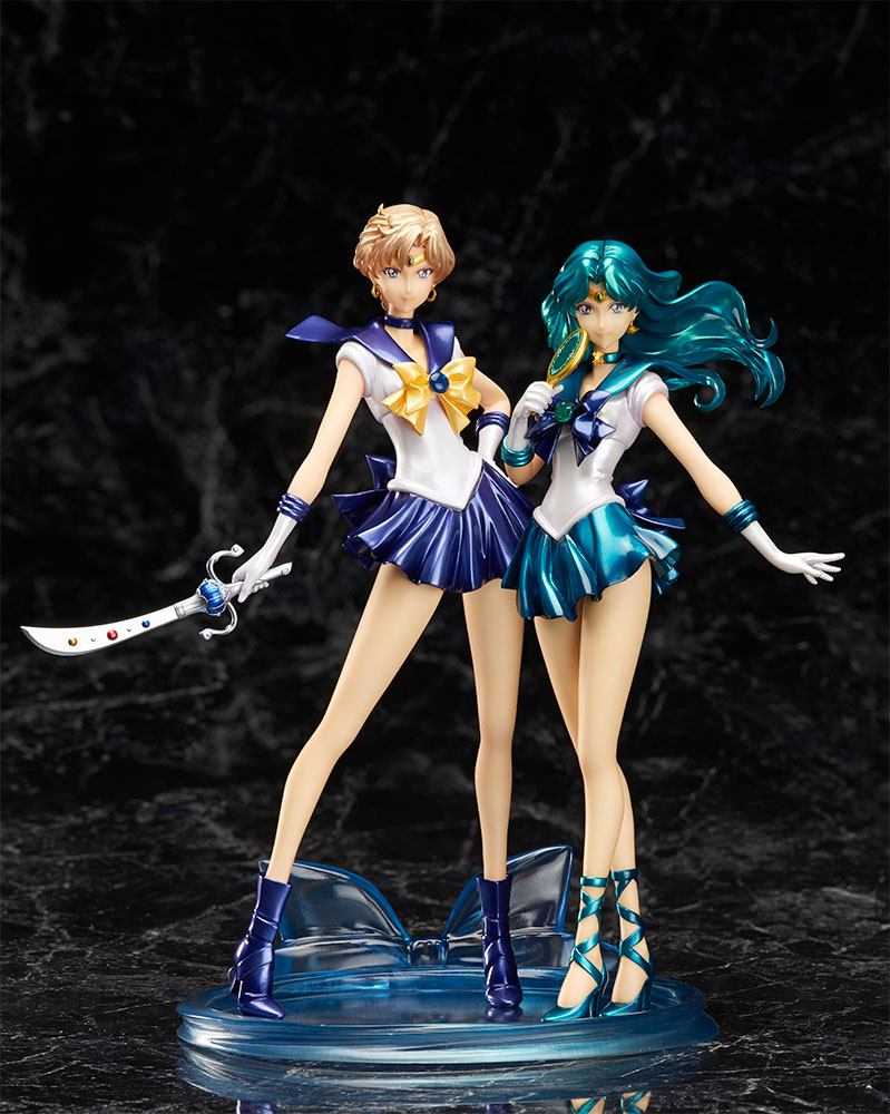 Sailor Moon Crystal FiguartsZERO PVC Statue 1/10 SET Neptun & Uranus Exklusiv 20 cm