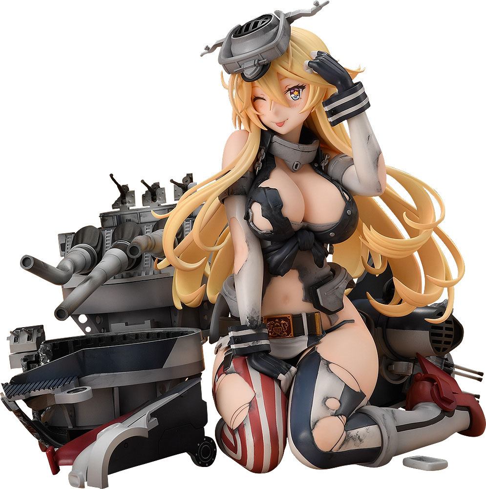 Kantai Collection PVC Statue 1/8 Iowa Half-Damaged Heavy Armament Ver. 14 cm